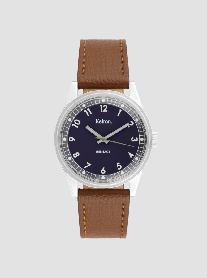 Heritage navy epsom camel watch